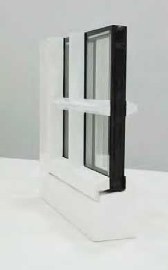 timber window cross section